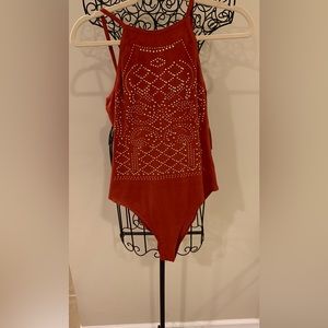 Rust Orange Bodysuit